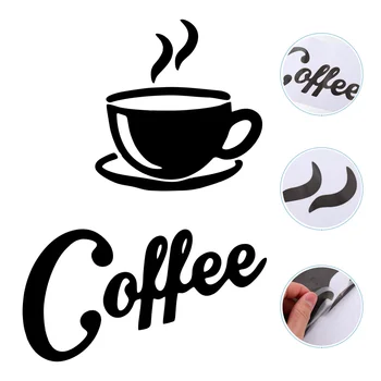

1 Sheet Coffee Style Wall Decal Removable PVC Wall Sticker Decorative Wallpaper