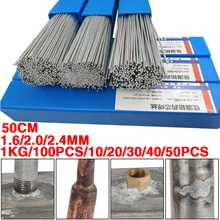 Pas Besoin De Poudre De Soudure Tige De Soudage En Aluminium 1.6/2/2.4MM Brasage En Aluminium à Basse Température De Soudure Tige De Soudure 10/20/40/50/100PCS