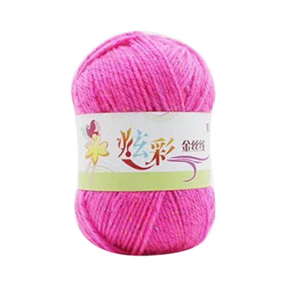 4 Strands Soft Knitting Crochet Thread Hand Woolen Yarn DIY Sewing Accessories