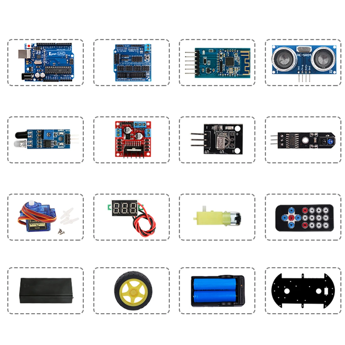 DIY Obstacle Avoidance Smart Programmable Robot Car Educational Learning Kit for Arduino for UNO