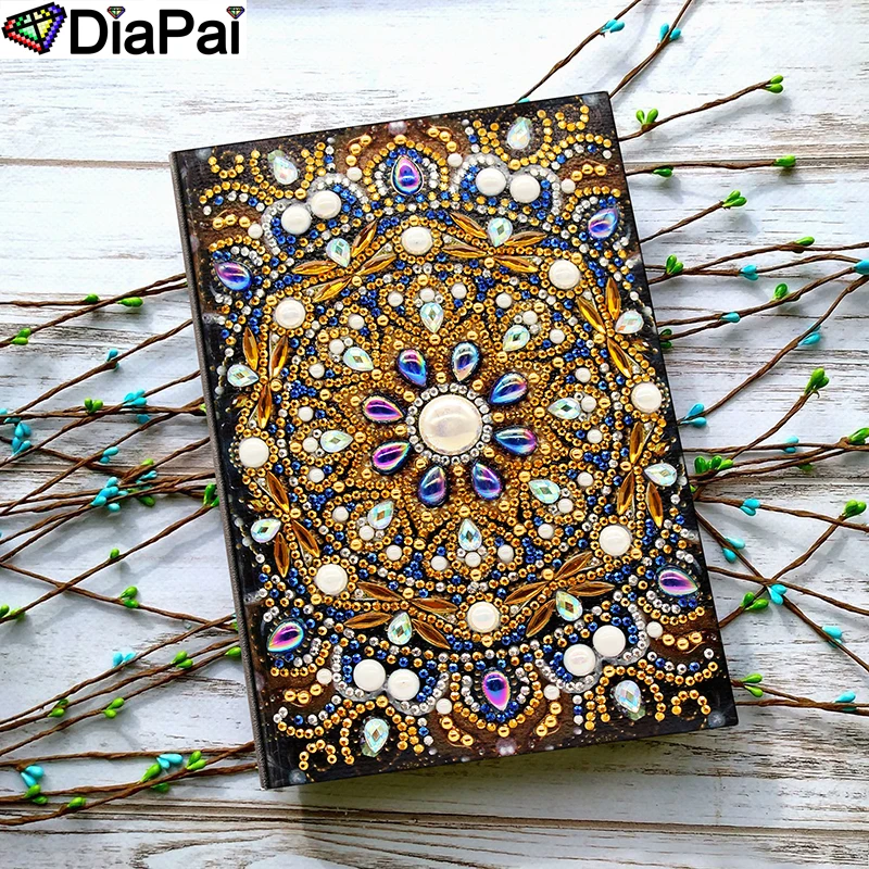 DiaPai A5 блокноты 5D DIY алмазная живопись специальная форма Дневник Книга Алмазная вышивка крестиком Стразы Декор подарок