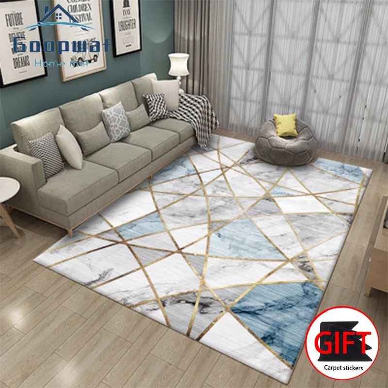 

Nordic Marble Carpet Modern Living Room Area Carpet Non-slip Bad Room Big Carpet Coffee Table Mat Bedroom Yoga Mat Home Decor