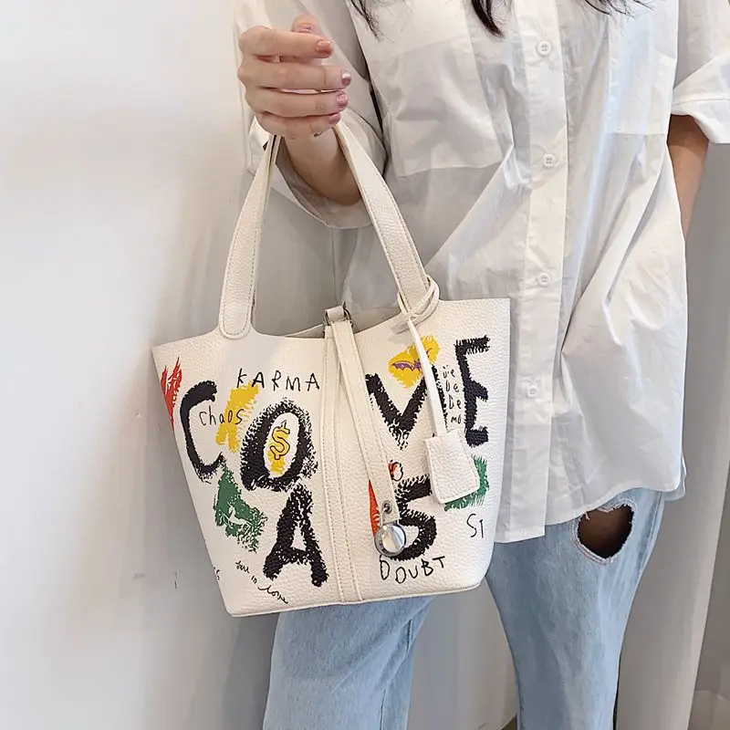 

Women Fashion Pu Vegetable Basket Bag New Tote Shoulder Messenger Bag