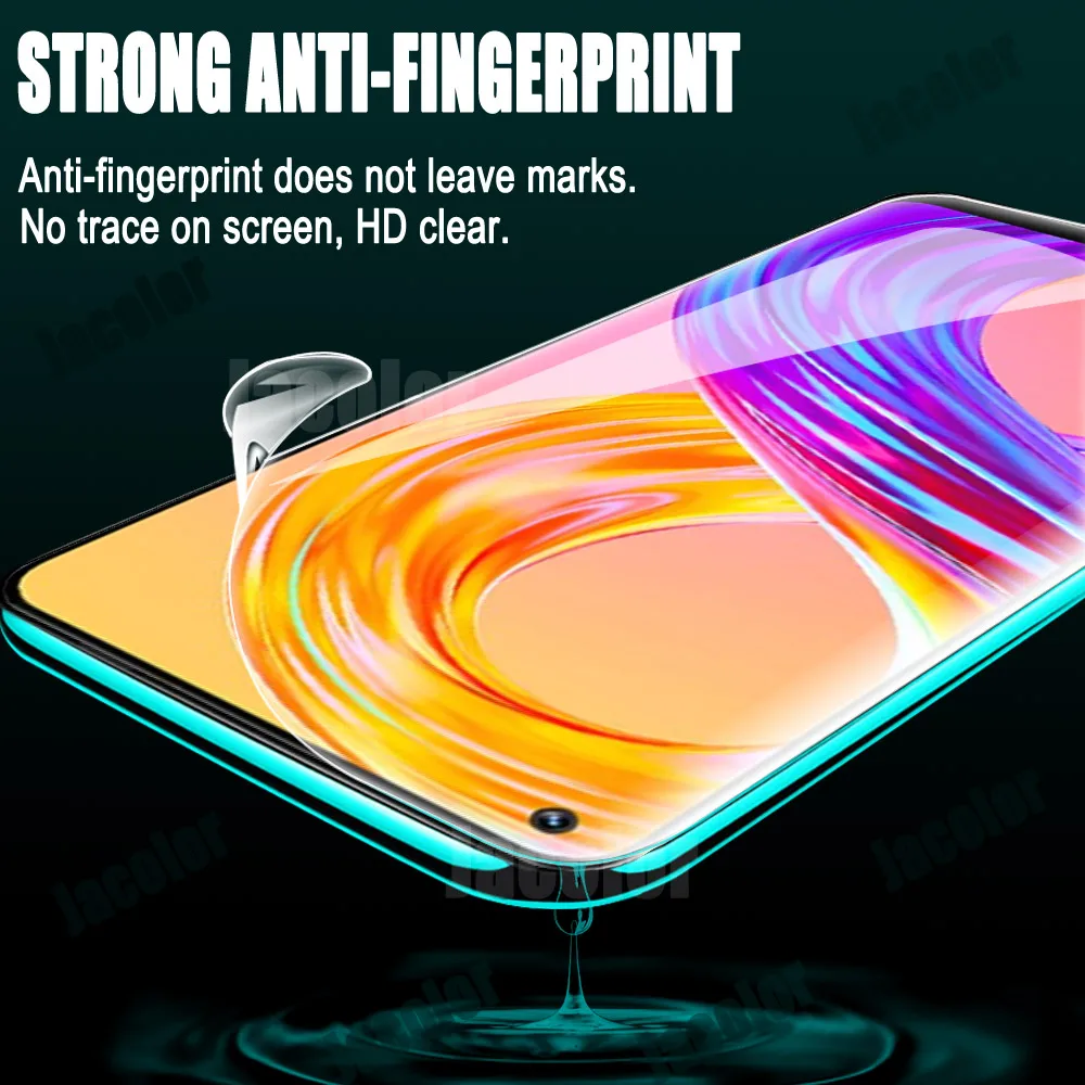OPPO Realme 8 7 Pro 8Pro 7Pro 화면 보호기 용 3PCS 안전 하이드로 겔 필름 Realme8 Realme7 워터 젤 필름 소프트 유리가 아님