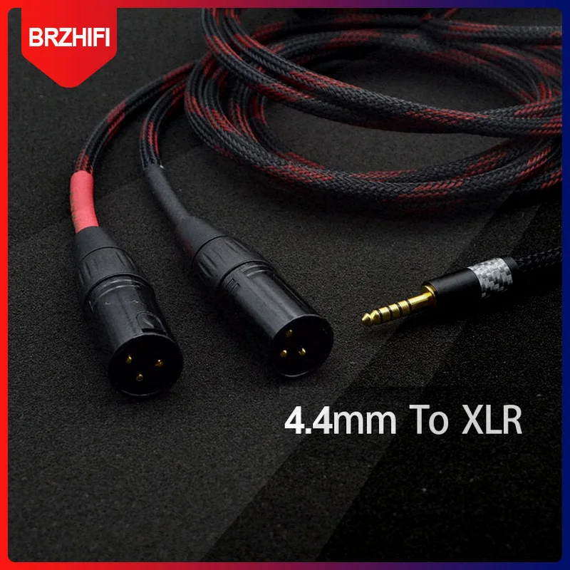 Стерео аудио кабель A063 HIFI 4 мм в 2 XLR/Canare с магнитным кольцом для Mp3 DAC AMP / DIY 0 5 м