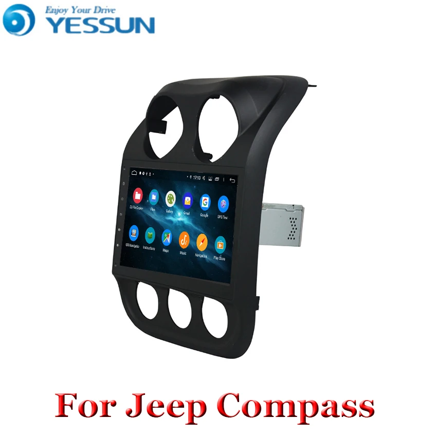Perfect Android 9 Car DVD Player GPS Navigation Multimedia For Jeep Compass Patriot Radio 2009-2016 car stereo wifi DSP 4