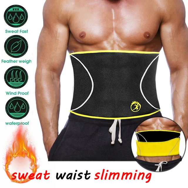 LANFEI Men Waist Trainer Belts Sauna Slimming Body Shapers Girdle Neoprene Workout Sweat Belly Trimmer Corset for Weight Loss 3