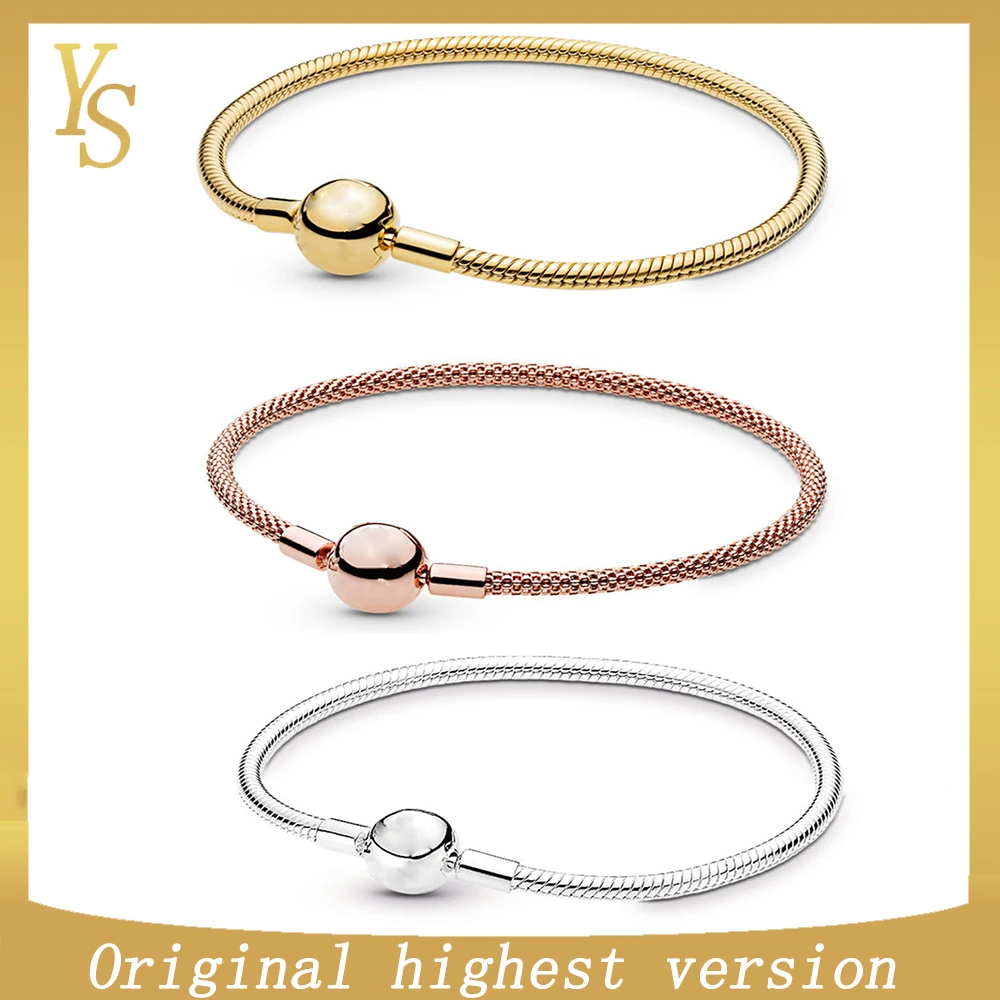 YS100% Стерлинговое Серебро расширенная версия M серия тканый браслет тренд Мода имеет логотип