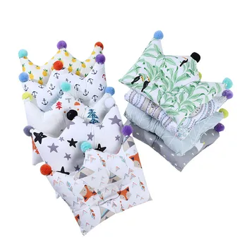 

Muslinlife Head Protection Cushion Pillow Newborn Baby Kids Pillows Animal Printed Cotton Kids Pillow Sleep Positioner Dropship