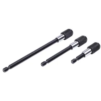 

3x Magnetic Extension Bit Holder 60 100 150mm 1/4 Hex Screwdriver Drill Set UK