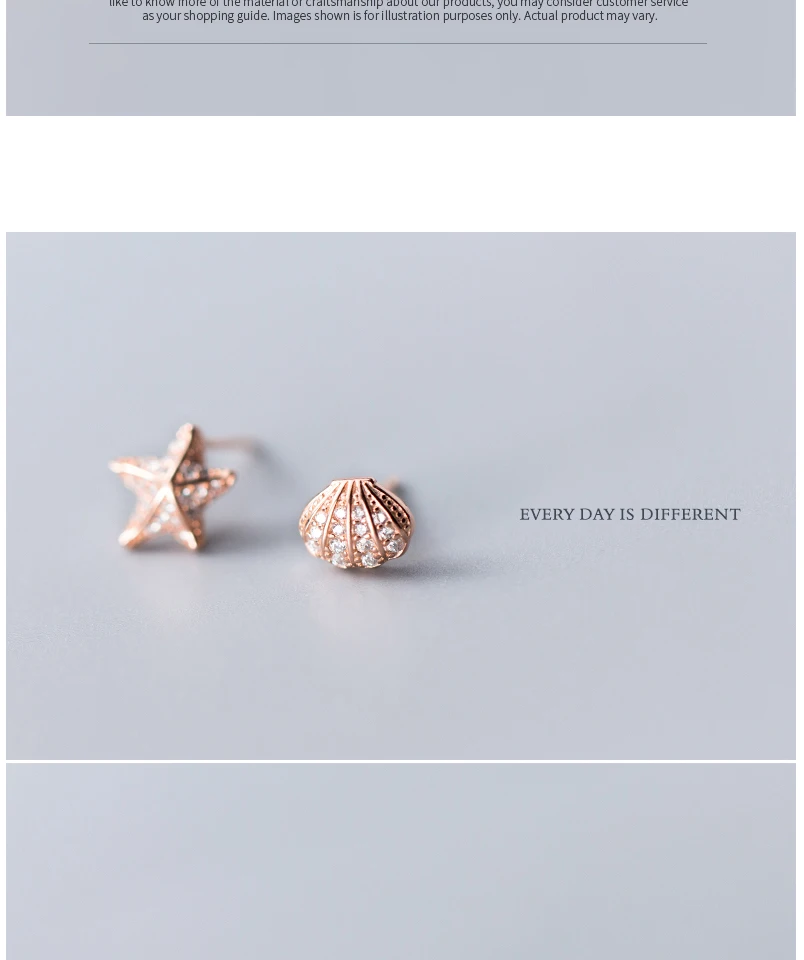 925 Sterling Silver Earrings Fashion Korean Small Cubic Zirconia Starfish For Women Girls Kids Mini Minimalist Jewelry Gift 2019 (4)