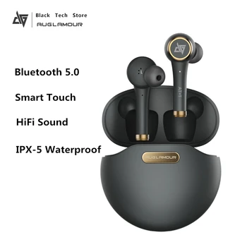 

New Arrival Bluetooth 5.0 Touch Operate Headset TWS True Wireless HIFi Sound Waterproof Earphones For Huawei Xiaomi iPhone