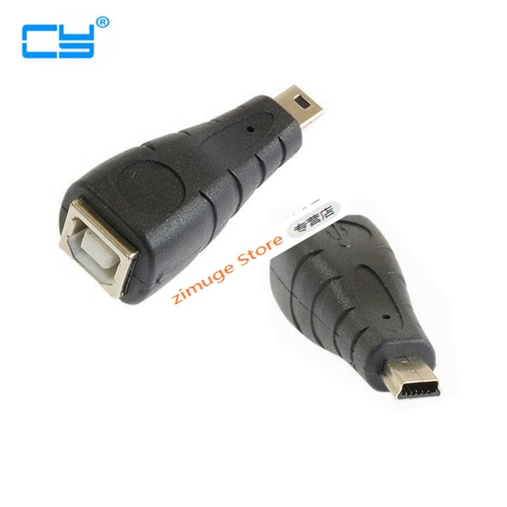 Мини USB к usb-адаптер для печати 5Pin мини USB мужчина к принтеру порт Женский адаптер