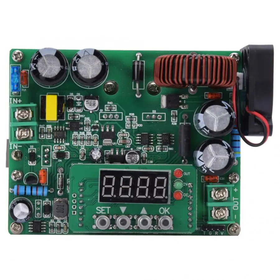 DKP6012 Регулируемый понижающий модуль большой Мощность цифровой DC-DC понижающий модуль DC10~ 75 до DC0~ 60V двигатель