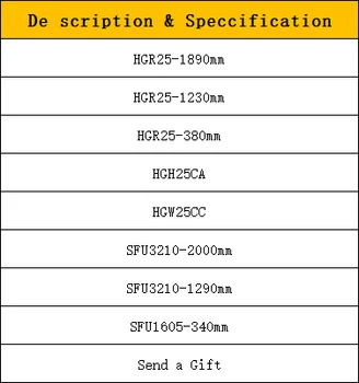 

Linear guide HGR25-1890mm+HGR25-1230mm+HGR25-380mm+HGH25CA+HGW25CC+ ball screw SFU3210-2000mm+SFU3210-1290mm+SFU1605-340mm