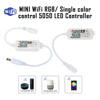

DC5-28V led strip Smart MINI WiFi LED Controller RGB Pixel Strip Alexa Google Home Music Timer Bluetooth Magic Home for 5050 RGB