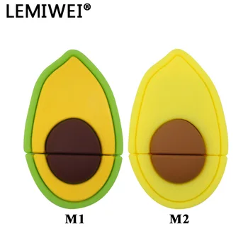 

USB 2.0 Lemiwei Avocado Pendrive Memory Stick 4GB 8GB 16GB Cute Cartoon Fruit USB Flash Drive 32GB 64GB Mini U Disk Gift