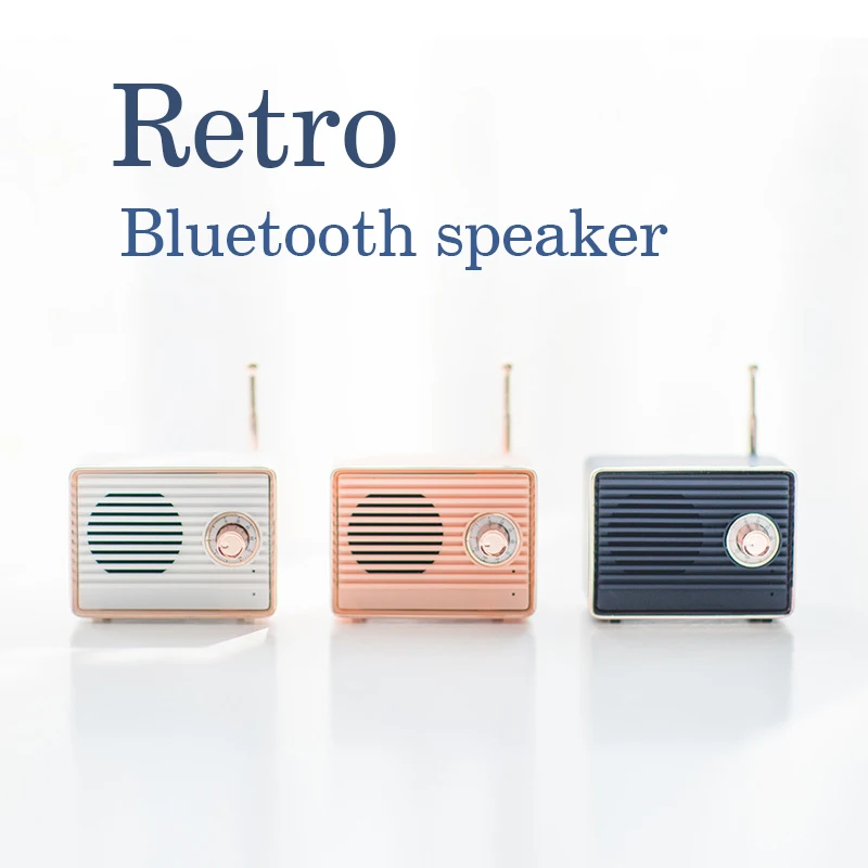 Новинка S1 Bluetooth колонка в ретро стиле винтажный Мини милый bluetooth-динамик Ностальгический тяжелый бас 3D стерео объемный HiFi
