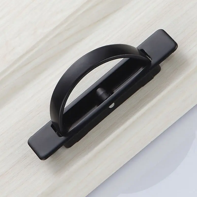 InvisibleTatami Cabinet Drawer Handle Rotating Hidden Grip Pulls Handld Hardware