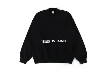 

Kanye West New Arrivals Sweatshirts Men Women Jesus Is King Chicago 3M Reflective Printed Sweatshirts Men Women Crewneck Hoodie