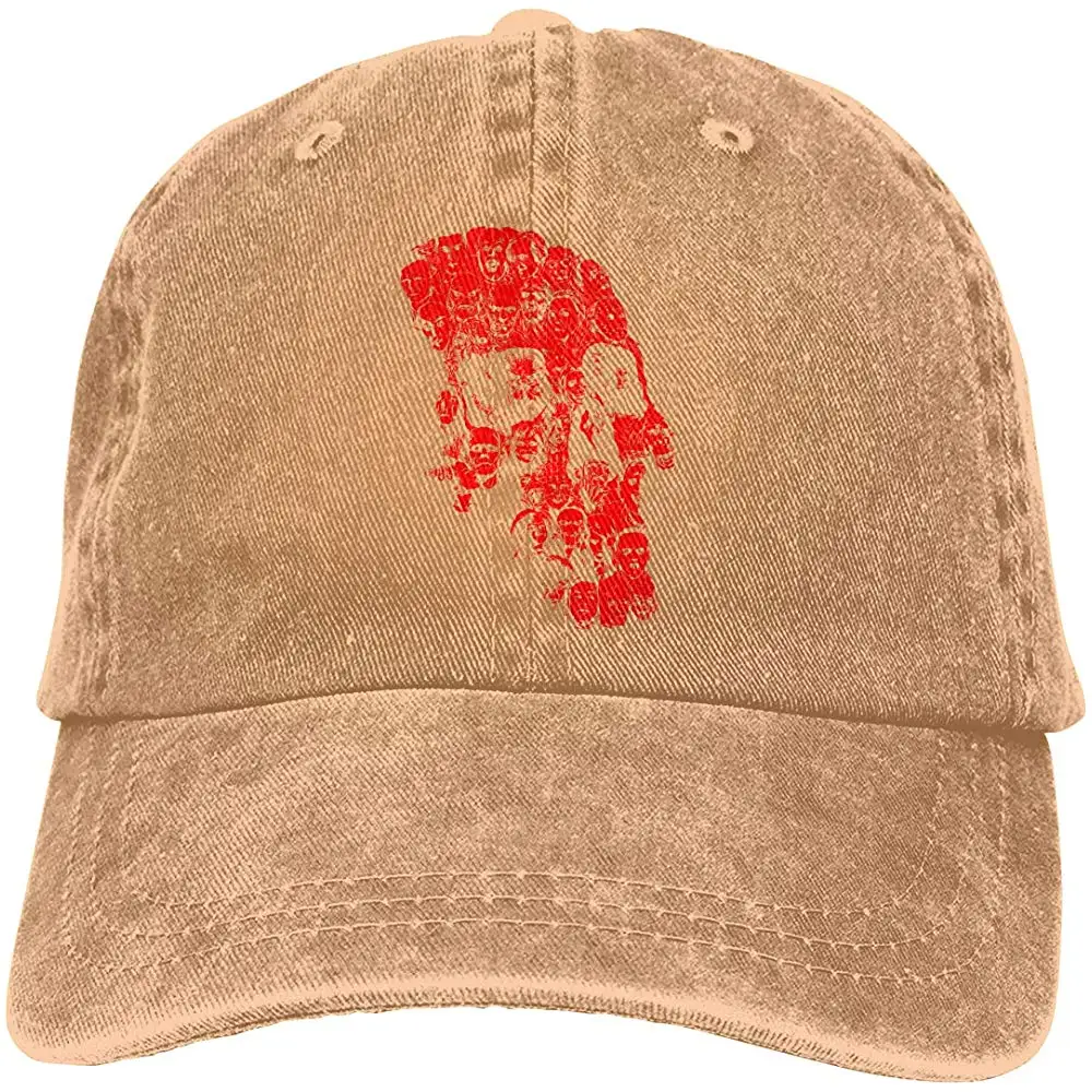 TSDFCHalloween страшный череп(красная версия) Мужская и Женская Ретро ковбойская шляпа Регулируемая ковбойская шляпа бейсболка черная