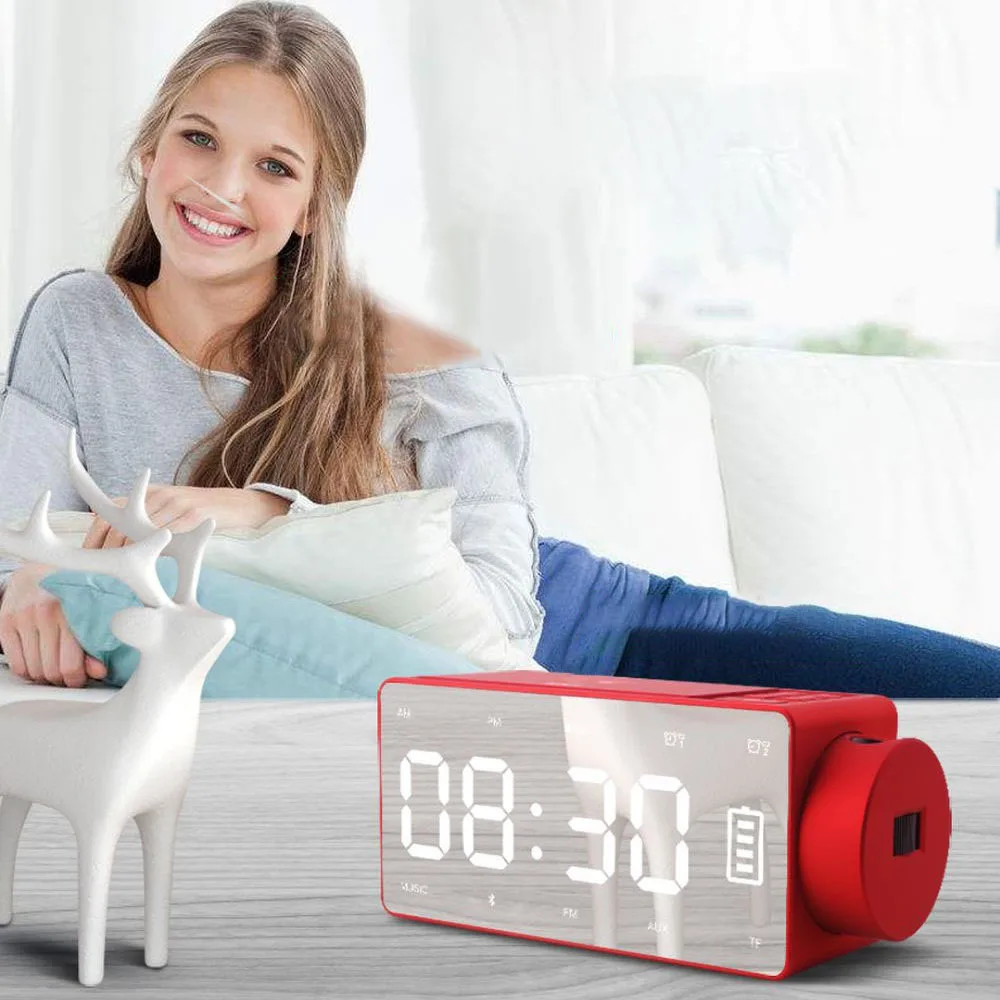 Bluetooth динамик Беспроводное зарядное устройство сабвуфер будильник "сделай сам" проекция Запись музыки FM радио мобильный телефонный звонок Многофункциональный