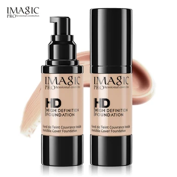 

IMAGIC Liquid Foundation Concealer Brighten Skin Tone, Waterproof Oil Control, No Makeup Liquid Foundation BB Cream