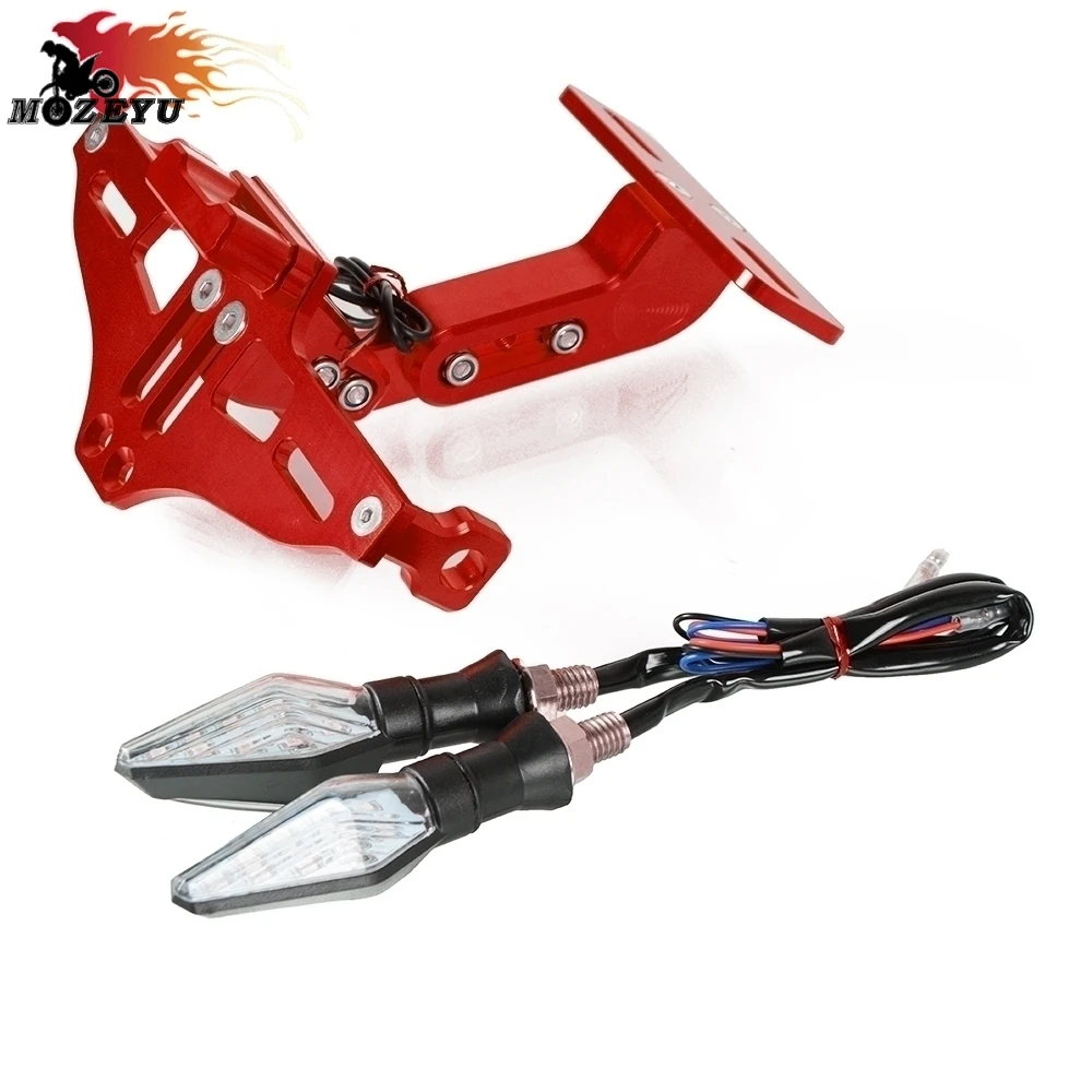 Для HONDA CBR1000RR/FIREBLADE/SP CBR600RR CB1000R NEOSPORTCAFE/CB1000R Кронштейн номерного знака мотоцикла держатель Регулируемый угол