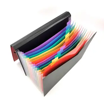 

13 Pocket Expanding File Folder A4 Large Plastic Expandable File Organizers Standing Accordions Folder for Documents Business