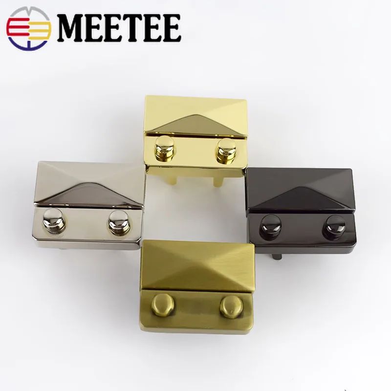 Meetee 44x35 мм женская сумка металлическая застежка модная толкаемая защелка для