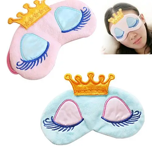 

Cute Eyes Cover Princess Crown Style Travel Sleeping Blindfold Shade Eye Mask