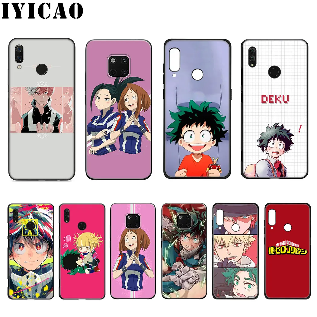 Мягкий силиконовый чехол My hero Academy для huawei mate 30 Pro Lite Y9 Prime P9 P8 |