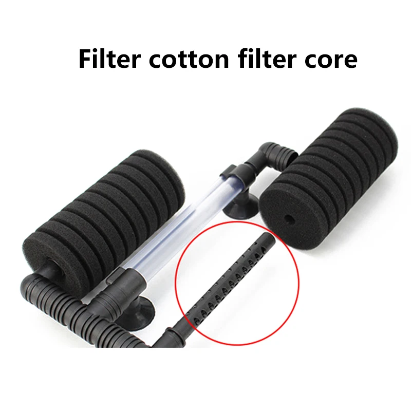 New Fish Tank Ultra Quiet Small Pneumatic Filter Accessories Aquarium Biochemical Sponge Angle Easy to Clean Good permeability