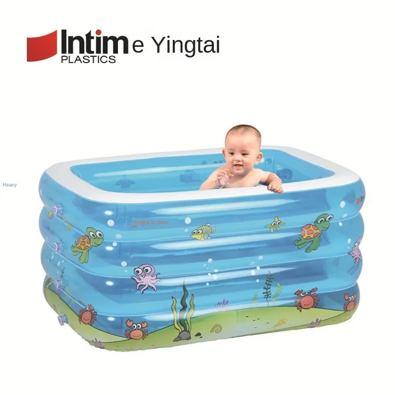 

Kids Portable Inflatable Pool Children's Home Use Paddling Pool Large Size Inflatable Tub Square Swimming Pool for Baby Piscina