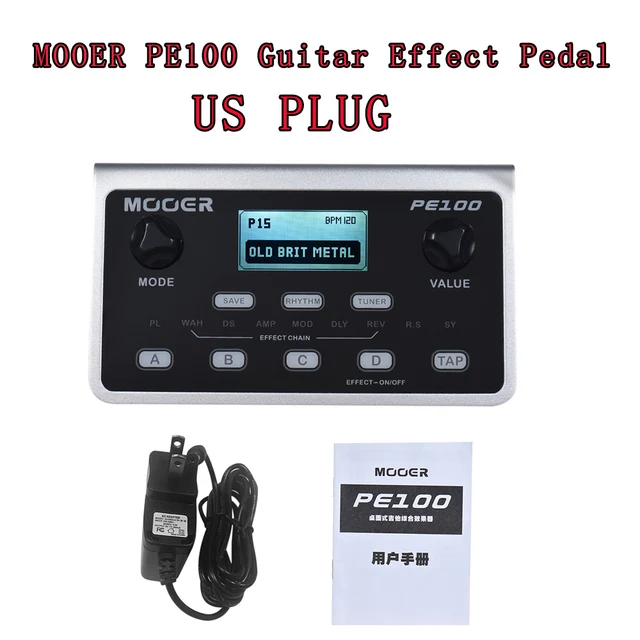 Mooer Ge100 Pe100 Compressor Effects Synthesizer Guitar Pedal MultiEffects Processors