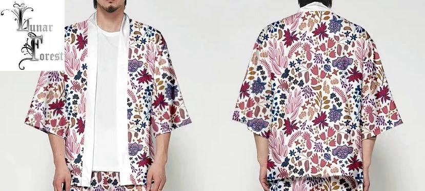 Японское кимоно юката Haori 3D печать Косплей женщин/мужчин мода лето Повседневная крутая короткий рукав