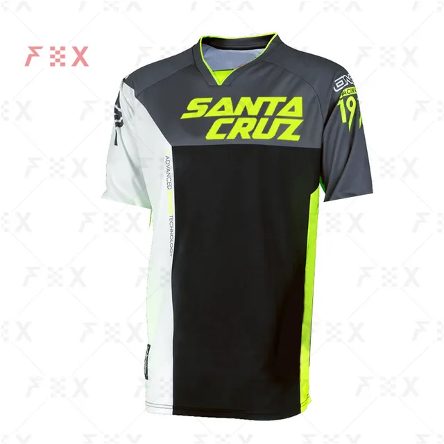 Santa Cruz Enduro Downhill Mountain Bike Jerseys MX Motocross BMX Racing Jersey DH Long Sleeve Cycling Clothes MTB FOX T-shirt B5