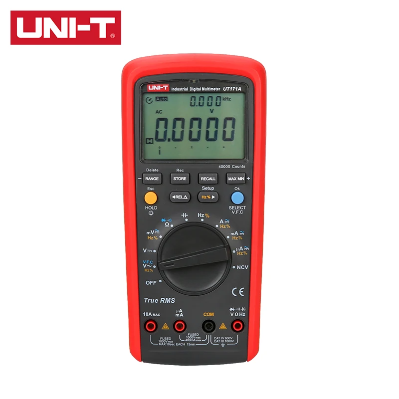 

UNI-T True RMS Digital Multimeter UT171A UT171B UT171C Auto Range NS Conductivity Measurement Diode Test V.F.C