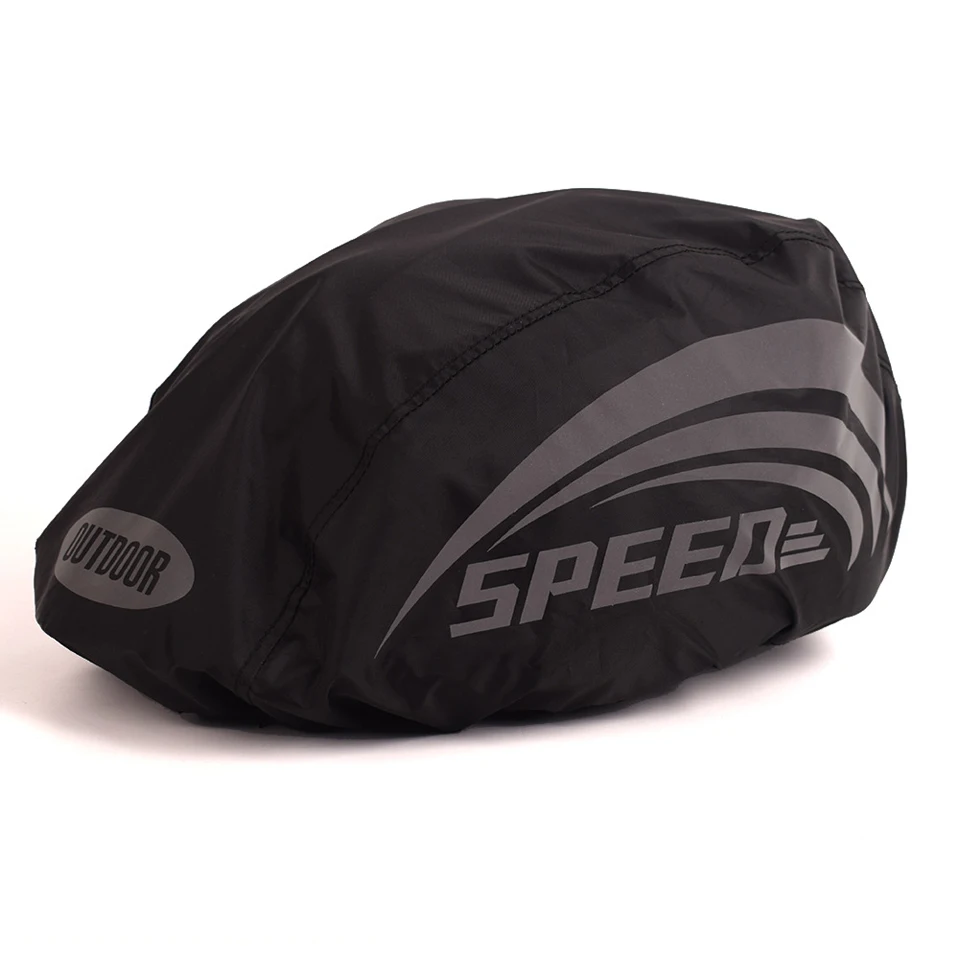 Открытый велосипедный шлем светоотражающий защитный дождевик водонепроницаемый дождевик альпинистский скалолазание крышка Велосипедное снаряжение - Цвет: Черный