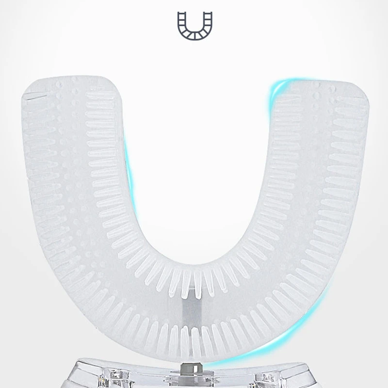 Automatic ligent Waterproof Electric Toothbrush Whitening U-Shaped Teeth Cleaning Instrument for Children Automatic ligent Waterproof Electric Toothbrush Whitening U-Shaped Teeth Cleaning Instrument for Children