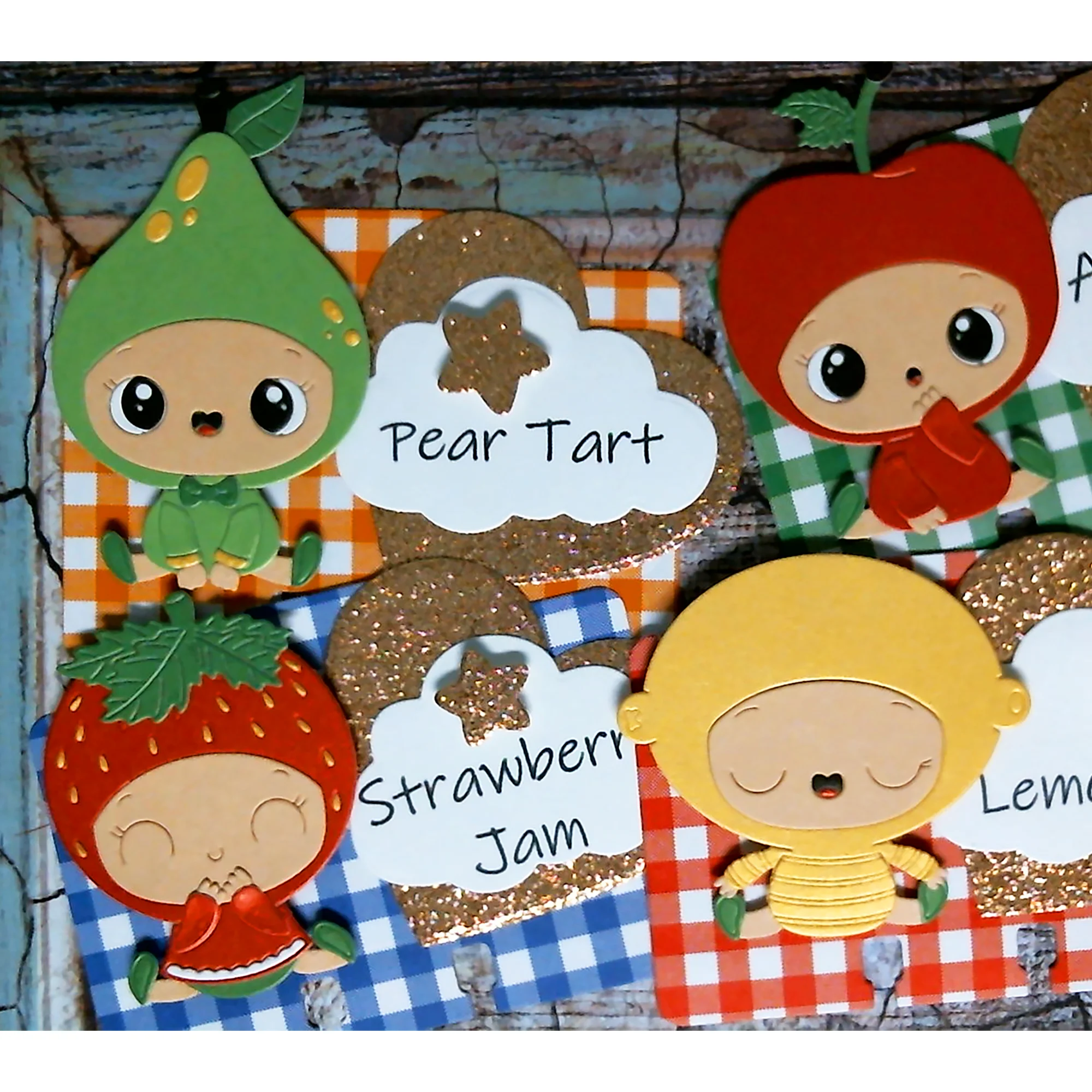 

MX Fruit Doll Cutting Dies Apple Boy and Girl Metal Stencil Embossing DIY Scrapbooking Strawberry Lemon Pears Dies Cut