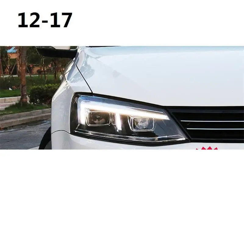 Cob Drl Assessoires Neblineros Para Авто наружные светодиодные фары автомобиля фары в сборе 12 13 14 15 16 17 18 для Volkswagen Sagitar