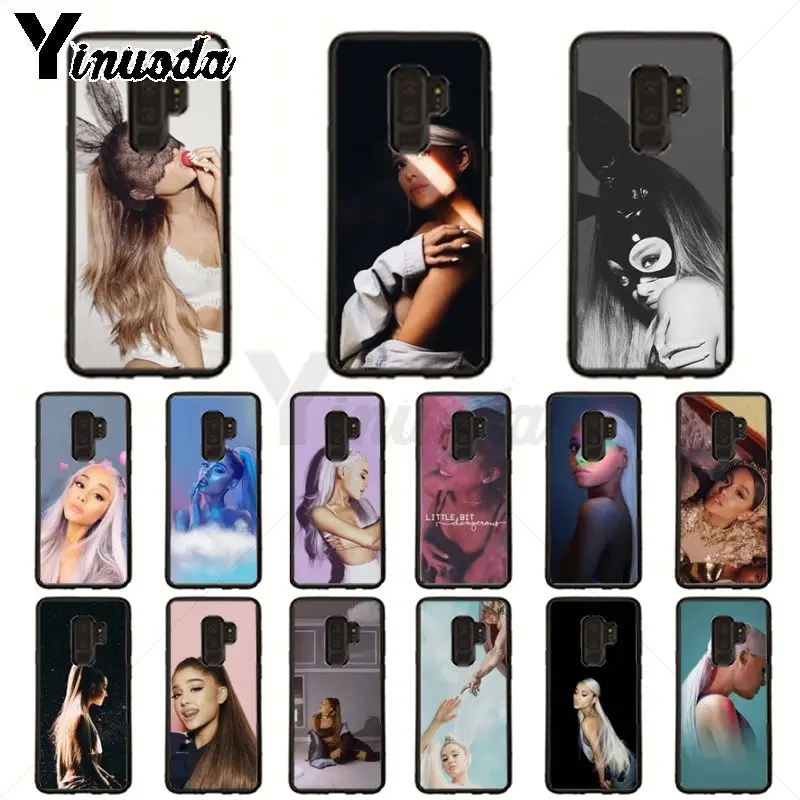 Coque untuk Galaxy S9 Ariana Grande Soft Shell Ponsel Case untuk Samsung Galaxy S10plus S9 S8plus S10e A50 A70 A10 ponsel