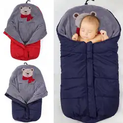 Пеленальное Одеяло для новорожденных; спальный мешок на молнии; теплая Накладка для малышей; тщательное плетение; хорошее сохранение тепла