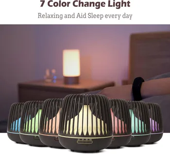 

Essential Oil Diffuser 500ml Ultrasonic Cool Mist Humidifier 7 Color LED Lights Waterless Auto Shut-Off Home Bedroom