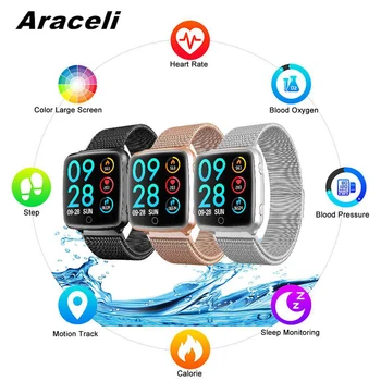 

2020 New Oxygen Heart Rate Monitor Smart Watch Sport Bracelet Blood Pressure Men Women Color Screen Smartwatch Smart Watch