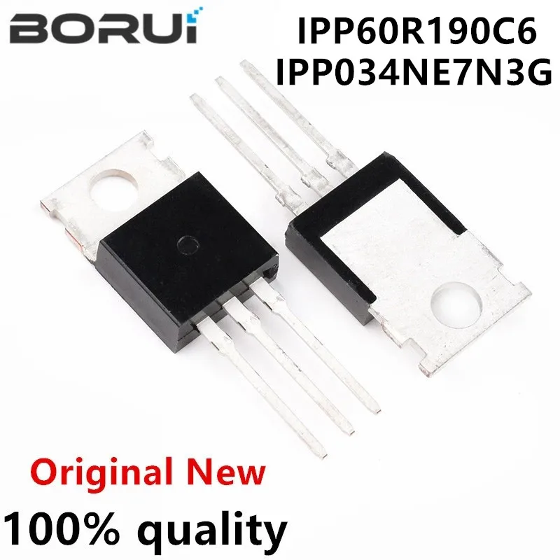 10 шт. IPP60R190C6 6R190C6 TO-220 600 в 18A IPP034NE7N3G 034NE7N3G новый оригинальный | Электронные