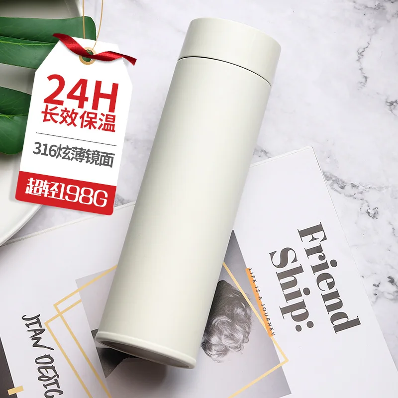 

Millet Celebrity Style Glass Ultra-Light Hyun Thin 316 Stainless Steel Insulated Cup Portable Bottle Subnet Red Cup Yan Concentr