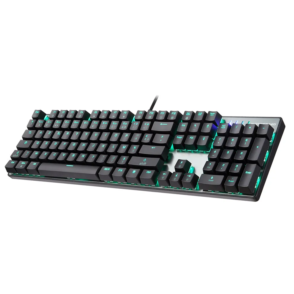 20% Russian/French/Portugal/English Keyboard Mechanical USB Colorful LED Illuminated Backlit Resistant Gaming Keyboard