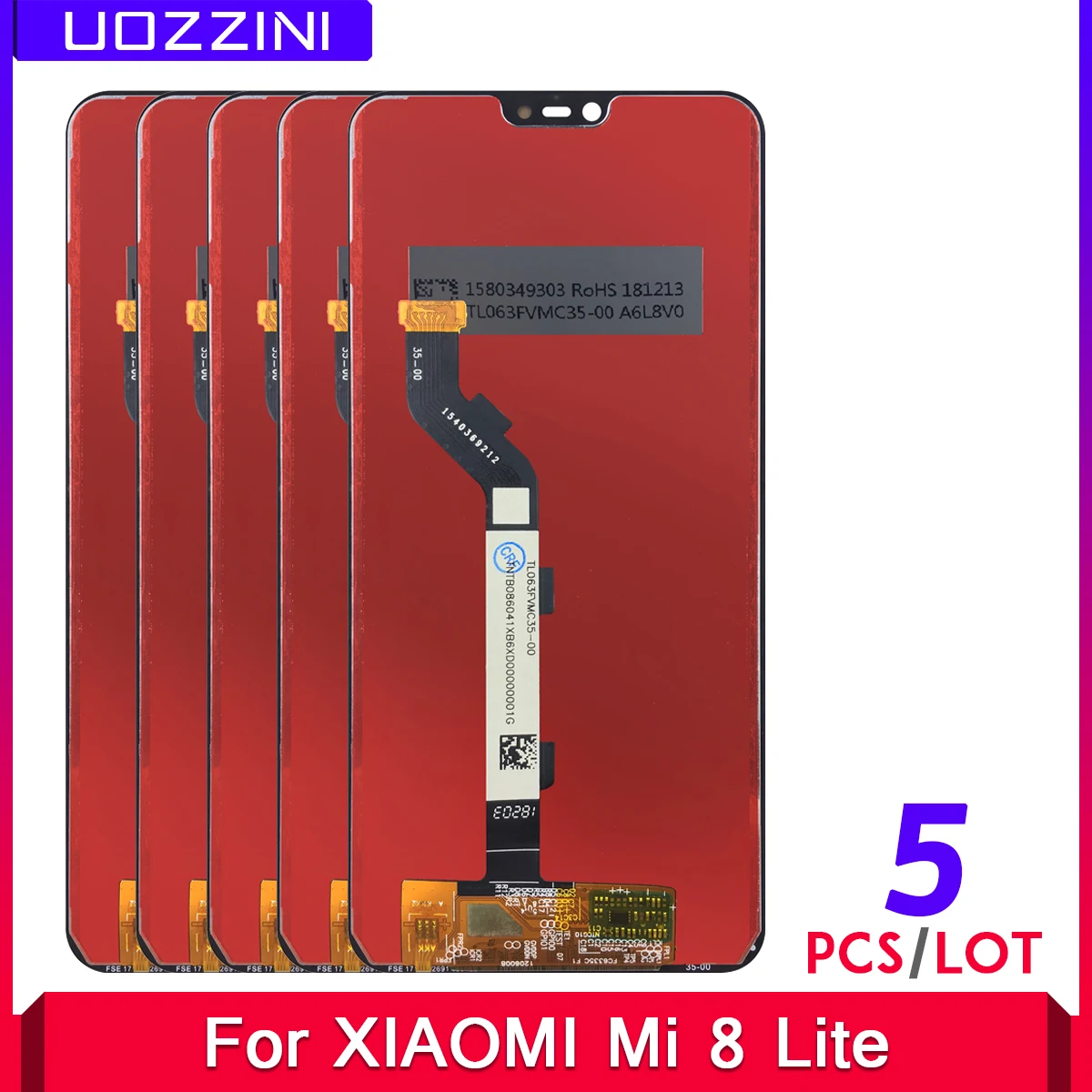 ЖК-дисплей 6 26 дюйма с/без рамки для XIAOMI Mi 8 Lite 5 шт. | Мобильные телефоны и